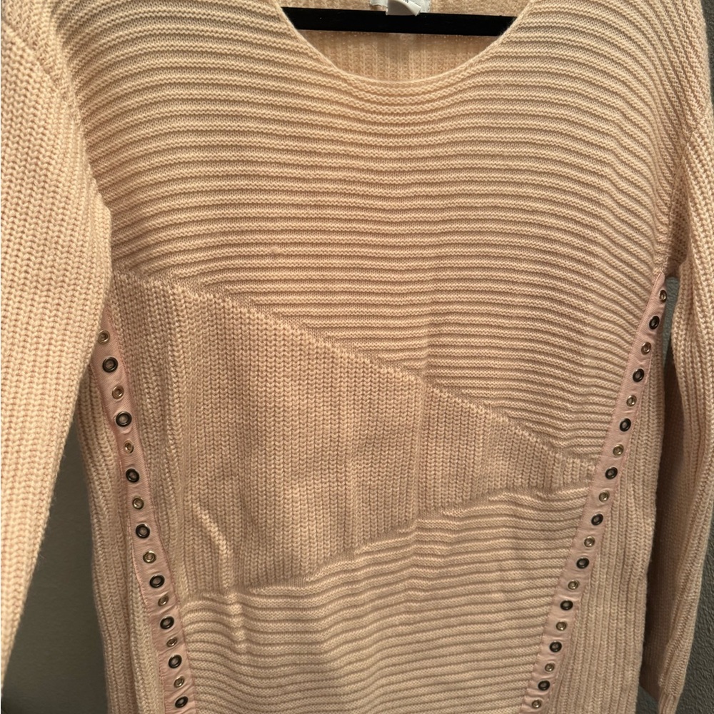 Bar III Women's light peach Knit Sweater
